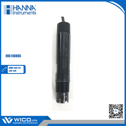 Điện Cực pH Phẳng Dùng Pin, Cáp 5m HI6100805