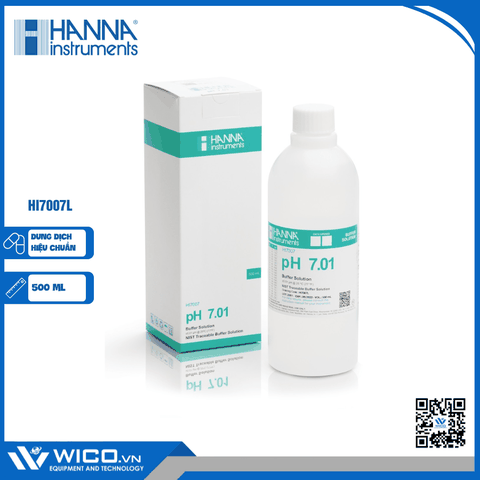 Dung Dịch Hiệu Chuẩn pH 7.01, Chai 500mL HI7007L