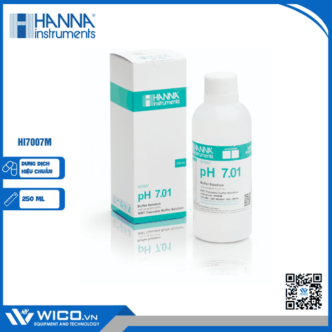 Dung Dịch Hiệu Chuẩn pH 7.01, Chai 250mL HI7007M