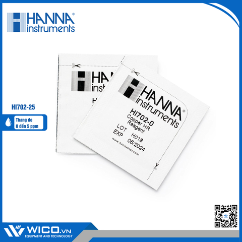 Thuốc Thử Đồng Cho Checker HI702, 25 Lần Đo HI702-25