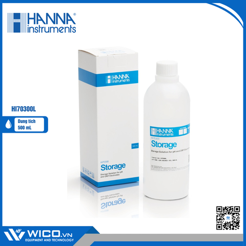 Dung Dịch Bảo Quản Điện Cực pH và ORP, Chai 500mL HI70300L