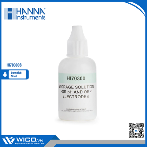 Dung Dịch Bảo Quản Điện Cực pH và ORP, Chai 30mL HI70300S