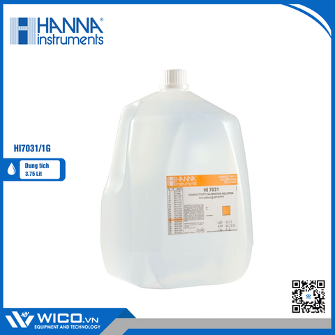 Dung Dịch Hiệu Chuẩn Độ Dẫn (EC) 1413 µS/cm, Chai 3.75 Lít HI7031/1G