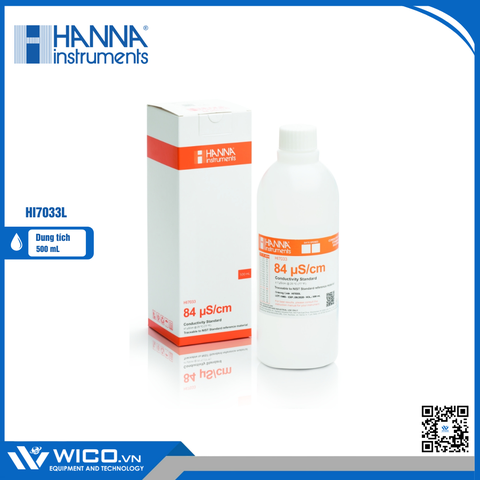 Dung Dịch Hiệu Chuẩn Độ Dẫn 84 µS/cm (500mL) HI7033L