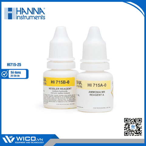 Thuốc Thử Dùng Cho Checker Amoni Thang Trung HI715, 25 Lần Đo HI715-25