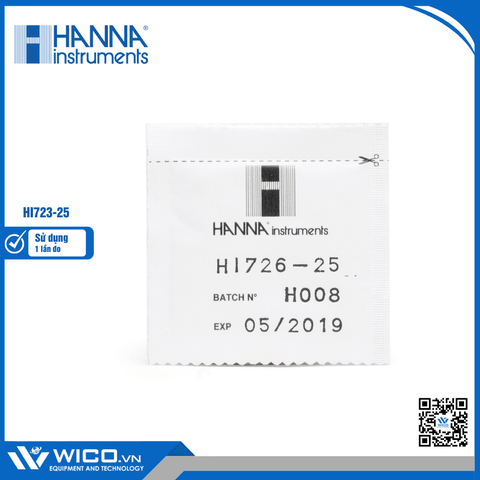Thuốc Thử Dùng Cho Checker Đo Crom VI HR HI723, 25 Lần Đo Hanna HI723-25