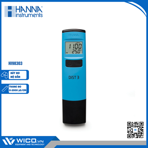 Bút Đo Độ Dẫn/Nhiệt Độ Thang Thấp HI98303