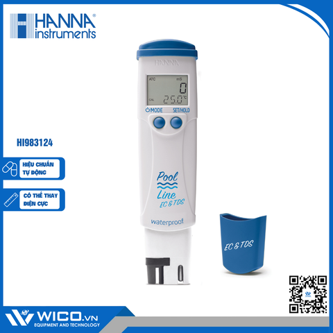 Bút Đo EC/TDS/Nhiệt Độ Cho Nước Hồ Bơi HI983124