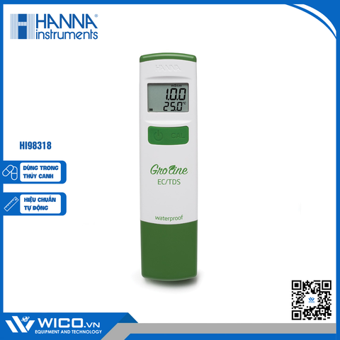 Bút Đo EC/TDS/Nhiệt Độ (ppm) Trong Thủy Canh HI98318