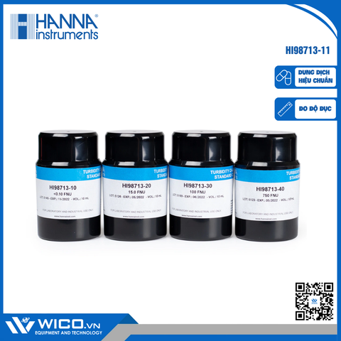 Dung Dịch Hiệu Chuẩn Độ Đục (<0.10, 15, 100, 750 FNU) HI98713-11