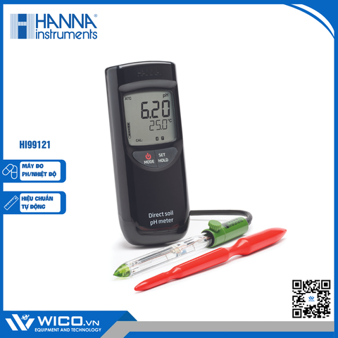 Máy Đo pH/Nhiệt Độ Trong Đất Trồng Và Nước HI99121