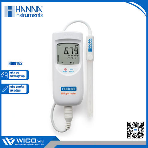 Máy Đo pH/Nhiệt Độ Trong Sữa HI99162