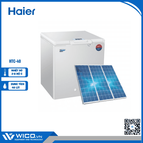 Tủ Bảo Quản Vacxin Năng Lượng Mặt Trời 2-8 Độ HTC-40 | 40 Lít