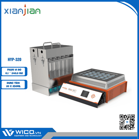 Máy Phá Mẫu Cất Đạm Xianjian HYP-320 | 20 Vị Trí