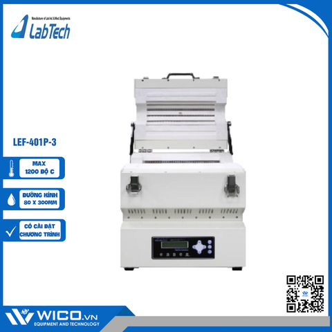 Lò Nung Ống 1200 Độ C Labtech Hàn Quốc LEF-401P-3 | Ø 80 x 300mm