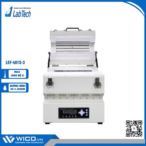 Lò Nung Ống 1200 Độ C Labtech Hàn Quốc LEF-401S-3 | Ø 80 x 300mm