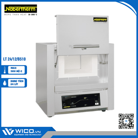 Lò Nung Chuyên Dụng 1200 Độ C Nabertherm LT 24/12/B510 | 24 Lít - Cửa Trượt