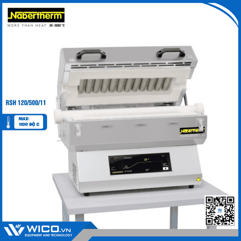 Lò Nung Ống Ngang 1100 Độ Nabertherm RSH 120/500/11/B510