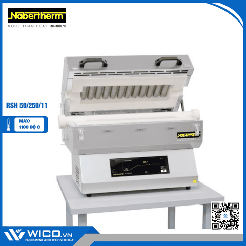 Lò Nung Ống Ngang 1100 Độ Nabertherm RSH 50/250/11/B510