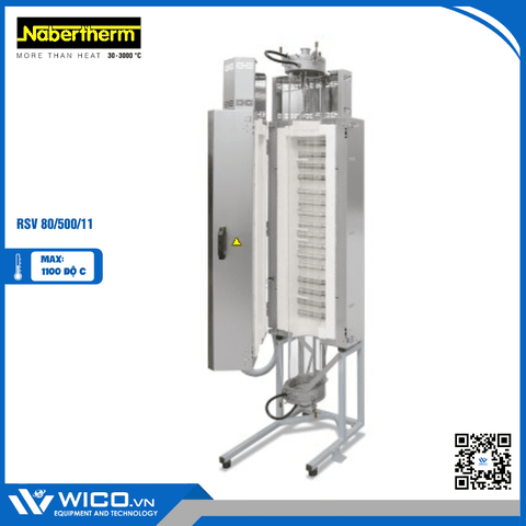 Lò Nung Ống Đứng 1100 Độ Nabertherm RSV 80/500/11/B510
