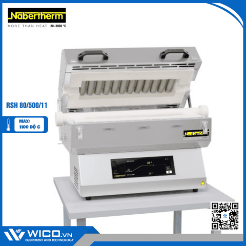 Lò Nung Ống Ngang 1100 Độ Nabertherm RSH 80/500/11/B510