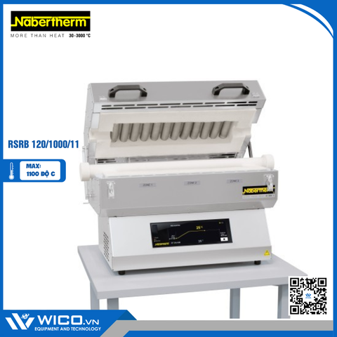Lò Nung Ống Quay Nabertherm RSRB 120/1000/11/B510 | 1100 Độ - 1000 mm