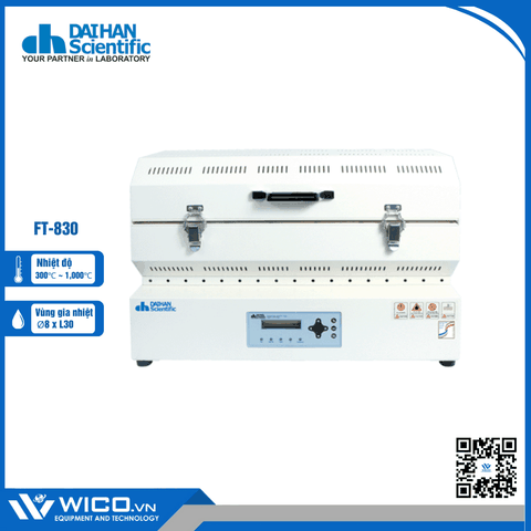 Lò Nung Ống Đơn 1000 Độ C Daihan Hàn Quốc FT-830