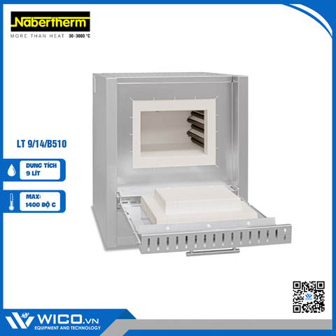Lò Nung Thí Nghiệm 9 Lít - 1400 Độ C Nabertherm L(T) 9/14/B510