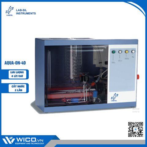 Máy Cất Nước 2 Lần Ấn Độ Labsil AQUA-ON 4D | 4 Lít