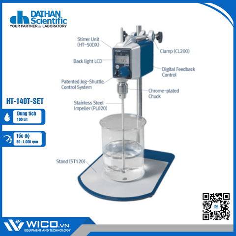 Máy Khuấy Đũa Độ Nhớt Cao Daihan Hàn Quốc HT-140T
