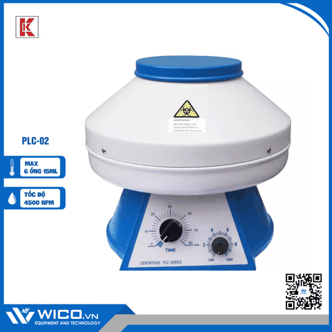 Máy Ly Tâm Gemmy 6 ống x 15ml PLC-02 | Rotor A-0615