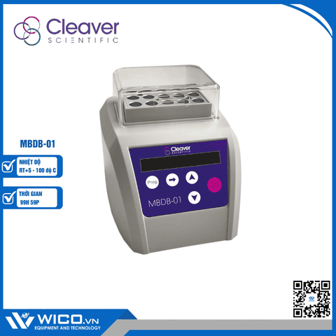 Bể ổn nhiệt khô mini Cleaver Scientific MBDB-01 (100 độ C)