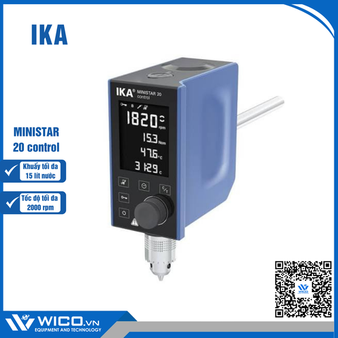 Máy Khuấy Đũa 2000 vòng/phút IKA MINISTAR 20 control | 15 lít