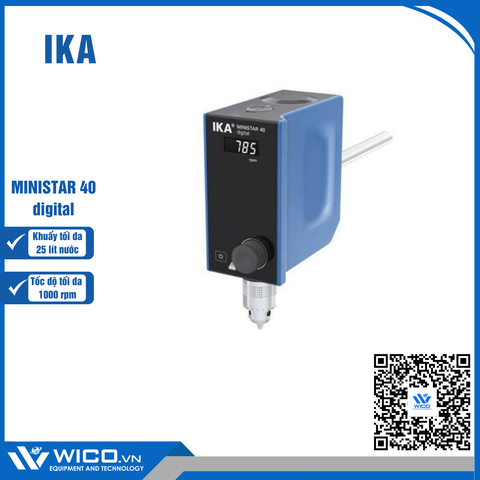 Máy Khuấy Đũa 1000 vòng/phút IKA MINISTAR 40 digital | 25 lít