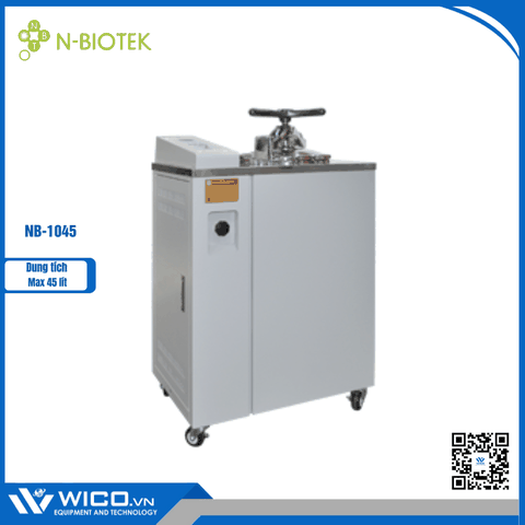 Nồi Hấp Tiệt Trùng Kiểu Đứng N-Biotek Hàn Quốc NB-1045 | 45 Lít