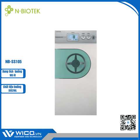Nồi Hấp Tiệt Trùng Nằm Ngang N-Biotek Hàn Quốc NB-SS105 | 105 lít