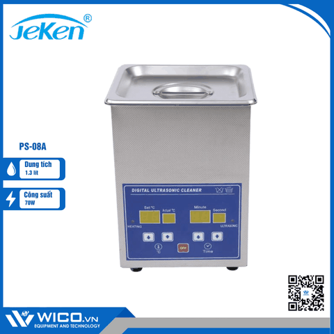 Bể Rửa Siêu Âm Hiện Số Jeken Trung Quốc PS-08A | 1.3 Lít