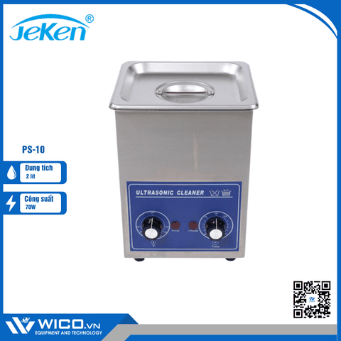 Bể Rửa Siêu Âm Jeken Trung Quốc - Kiểu Cơ Núm Vặn PS-10 | 2 Lít