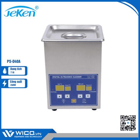 Bể Rửa Siêu Âm Hiện Số Jeken Trung Quốc PS-D40A | 7 Lít