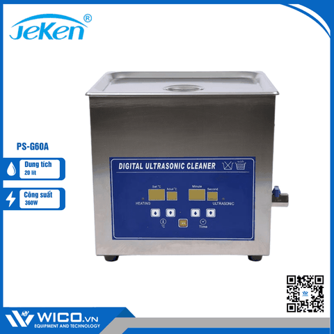 Bể Rửa Siêu Âm Hiện Số Jeken Trung Quốc PS-G60A | 20 Lít