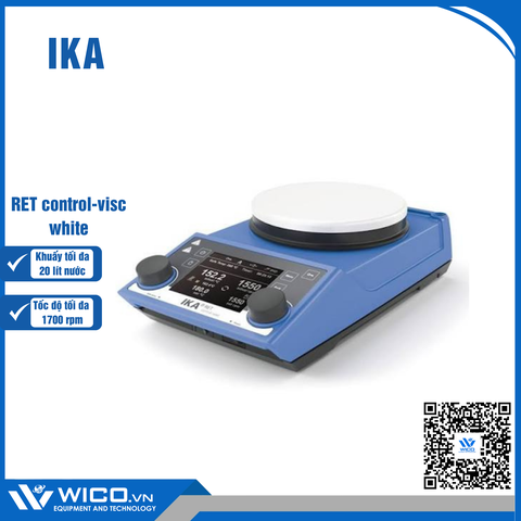 Máy Khuấy Từ 1700 vòng/phút RET control-visc white | 20 lít