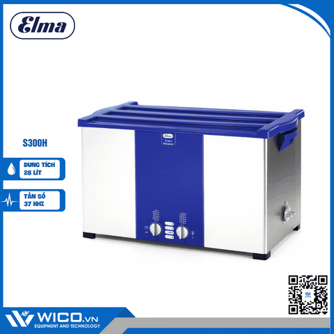 Bể rửa siêu âm có gia nhiệt Elma - Đức S300H | 28 Lít