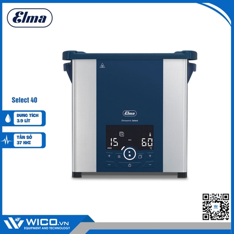 Bể Rửa Siêu Âm Elma Có Gia Nhiệt Select 40 | 3.9 Lít