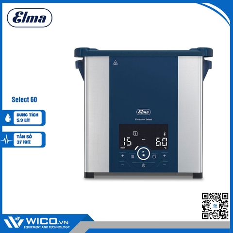 Bể Rửa Siêu Âm Elma Có Gia Nhiệt Select 60 | 5.9 Lít