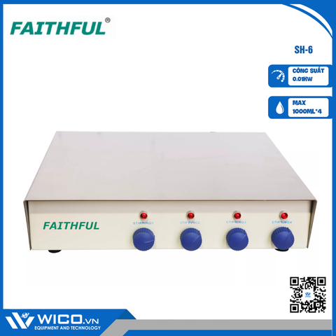 Máy Khuấy Từ 4 Vị Trí Faithful SH-6 | 1000ml