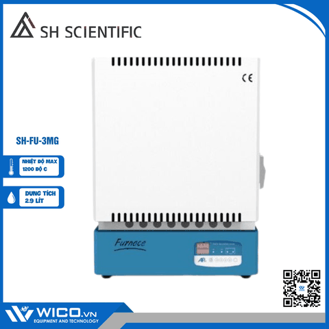 Lò Nung Hàn Quốc 1200 Độ C SH Scientific Hàn Quốc SH-FU-3MG | 3 Lít