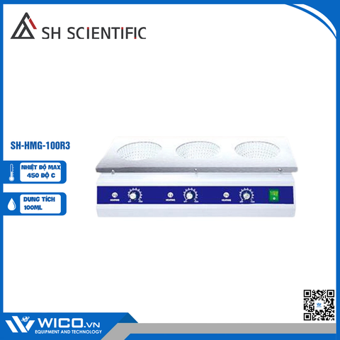 Bếp Đun Bình Cầu 3 Vị Trí SH Scientific Hàn Quốc SH-HMG-100R3