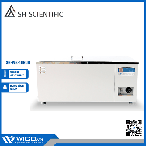 Bể Điều Nhiệt Cách Dầu 300 Độ C SH Scientific Hàn Quốc SH-WB-10GDH | 13 Lít