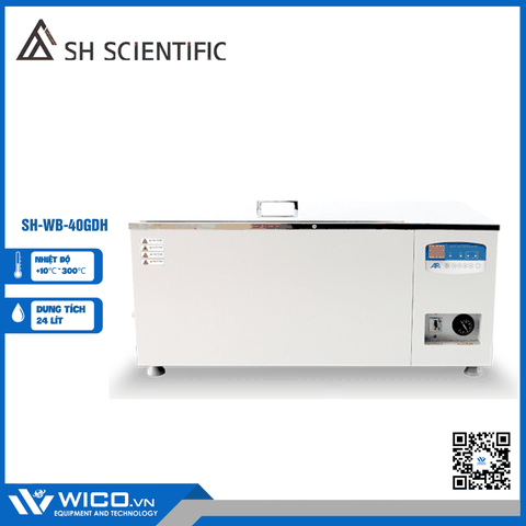 Bể Điều Nhiệt Cách Dầu 300 Độ C SH Scientific Hàn Quốc SH-WB-40GDH | 48 Lít