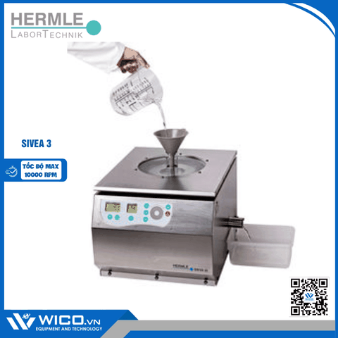 Máy Ly Tâm Lọc Tách Hermle SIEVA-3